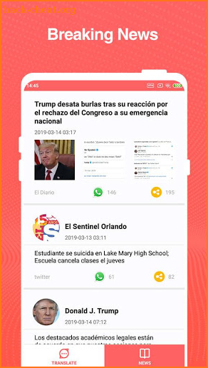 Hola translate-breaking news,voice,text translate screenshot