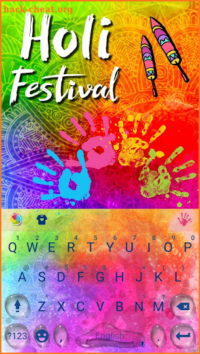 Holi Festival Keyboard Theme screenshot