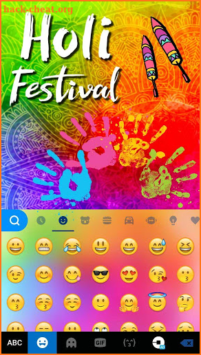 Holi Festival Keyboard Theme screenshot