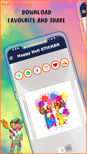 Holi GIF : Holi Stickers For Whatsapp screenshot
