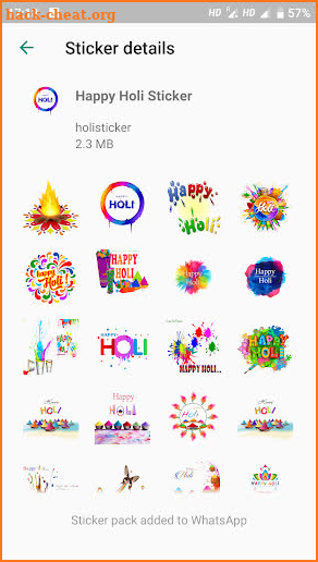 Holi Stickers For Whatsapp - WAStickers screenshot