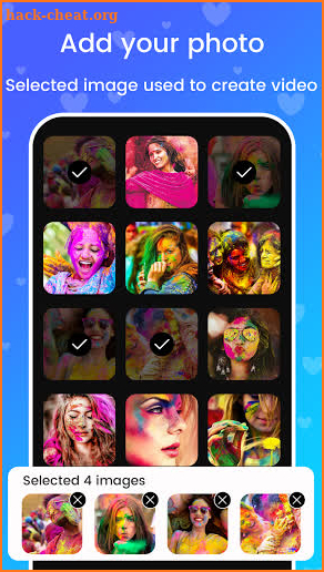 Holi Video Maker with Music - Holi Video Status screenshot