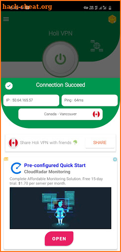 Holi VPN: One Trusted VPN-Secure Private Free Fast screenshot