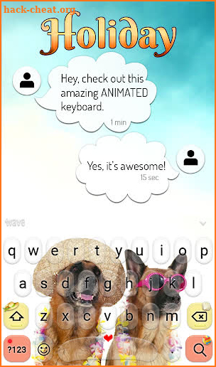Holiday Animated Keyboard + Live Wallpaper screenshot