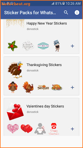 Holiday Stickers for WhatsApp - WAStickerApps Pack screenshot