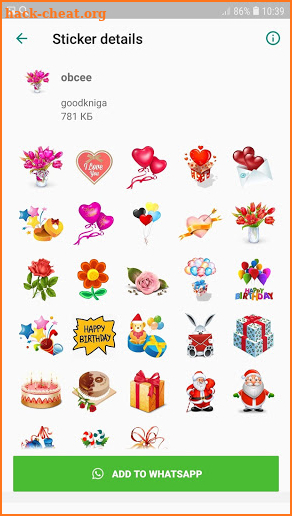 Holiday stickers WAStickerApps screenshot