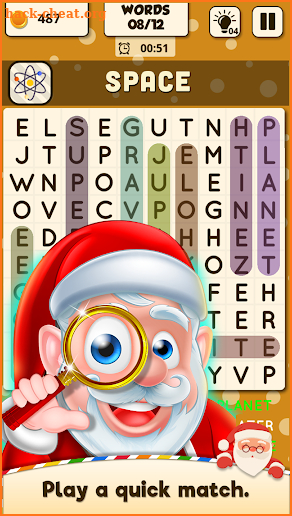 Holiday Word Puzzle : Search Hidden Words screenshot
