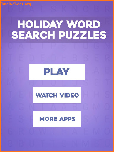 Holiday Word Search - Search & Find Crossword screenshot
