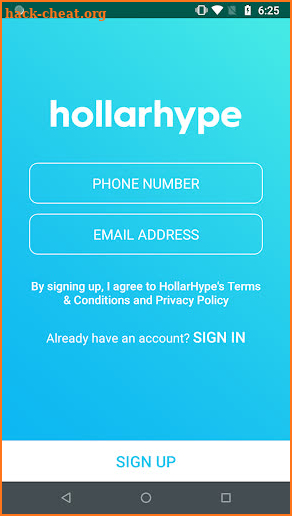 Hollarhype screenshot