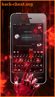 Hologram Neon Keyboard Theme screenshot