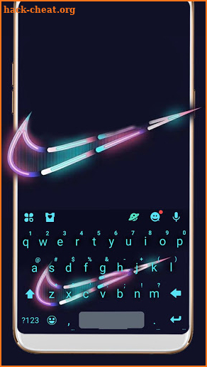 Hologram Sneaker Wike Keyboard Theme screenshot