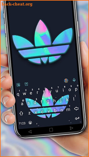 Holographic Laser Sports Keyboard Theme screenshot