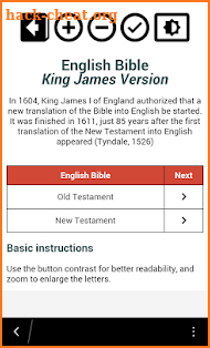 Holy Bible King James Version screenshot