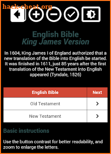 Holy Bible King James Version screenshot