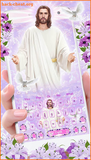 Holy Bible Verses Jesus Keyboard Theme screenshot