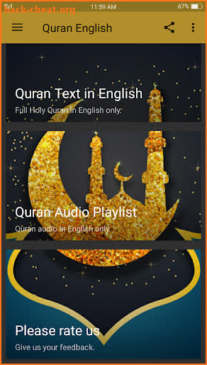 Holy Quran English Translation (Text & Audio) screenshot