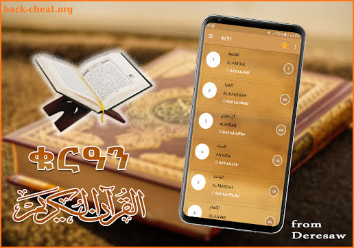 Holy Quran in Amharic and Arabic screenshot