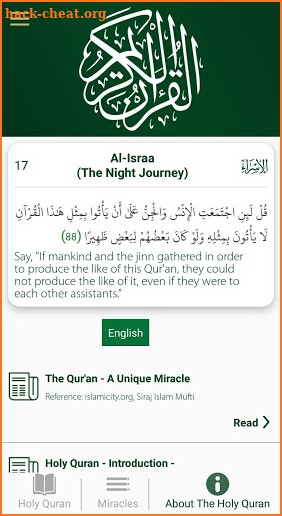 Holy Quran Miracles screenshot