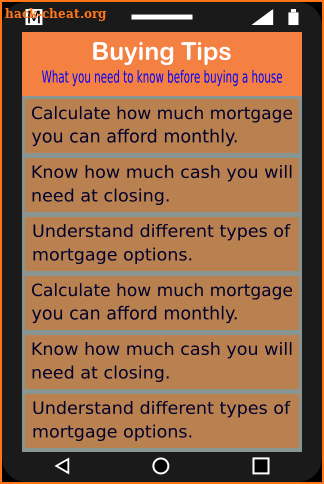 Home Buying Checklist - First Time Home Buyer screenshot