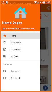 Home Depot app classifieds screenshot