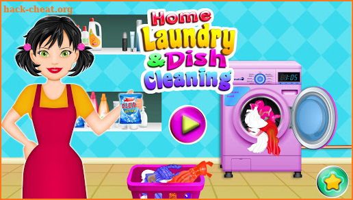 Home Laundry & Dish Washing: Messy Room Cleaning screenshot
