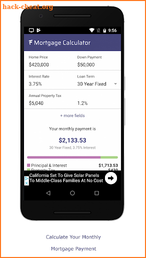 Home Loan Calculator - Monthly Mortgage Payment screenshot