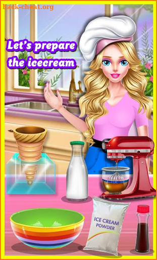 Home Made Rainbow Ice Cream screenshot