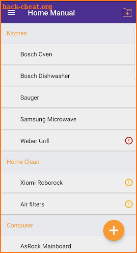 Home Manual: User Guides & Maintenance Tracker screenshot