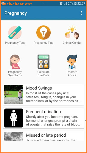 Home Pregnancy test - Pregnancy Symptoms screenshot