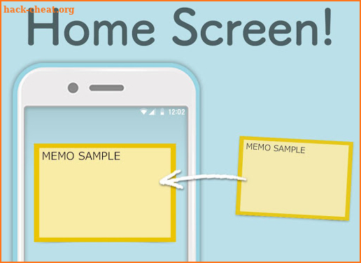 Home screen Memo Sticky Note screenshot
