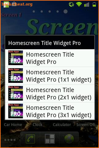 Home Screen Title Widget Pro screenshot