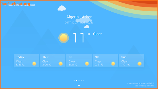 Home Weather(for TV) screenshot