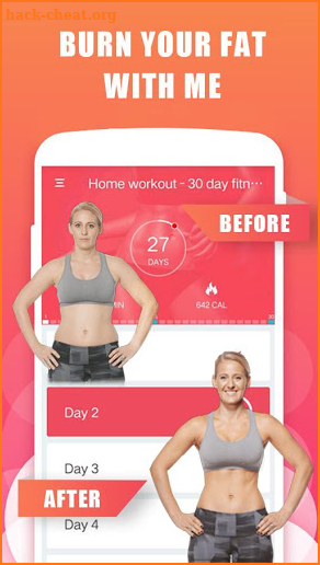 Home Workout - 30 Days Fitness Challenge screenshot