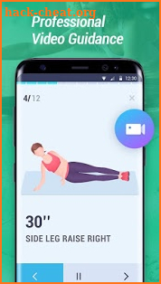 Home Workout - Abs & Butt Fitness screenshot