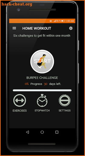 Home Workout Challenge - Get fit in 30 days screenshot
