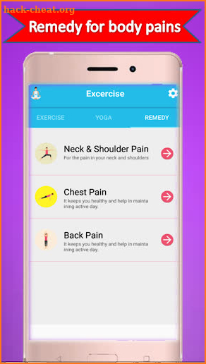 home workout exercise and yoga screenshot