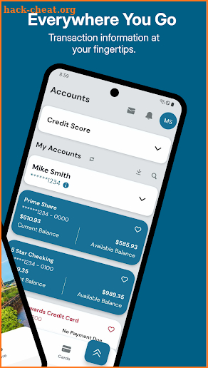 Homebase Credit Union screenshot