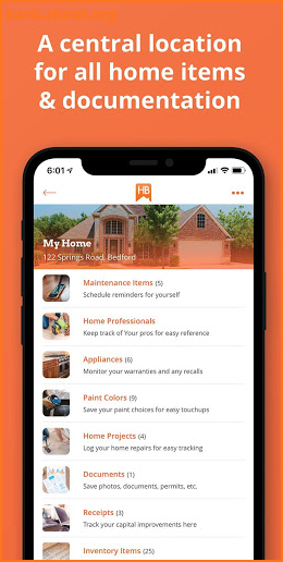 HomeBinder for Homeowners screenshot