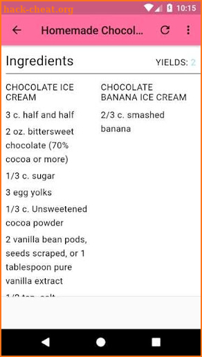 Homemade Ice Cream Recipes screenshot