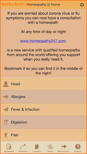 Homeopathy at Home screenshot
