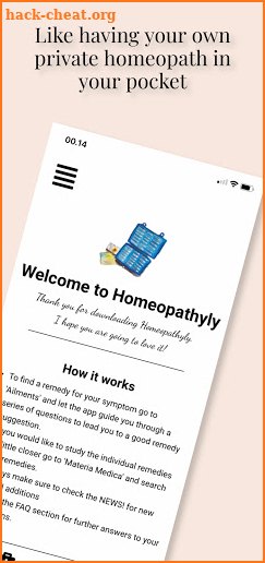 Homeopathyly screenshot