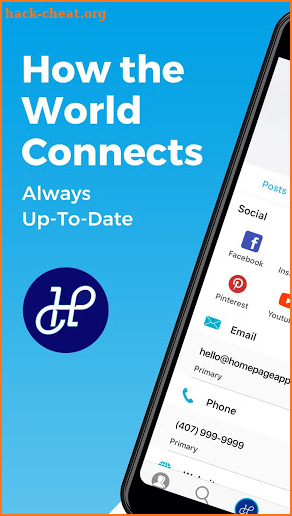 HomePage-Smart Contact List Networking & Messaging screenshot