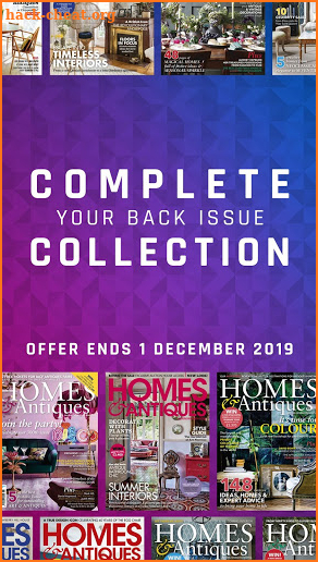 Homes & Antiques Magazine - Design & Collectables screenshot