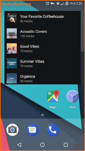 Homescreen Playlists for Spotify screenshot