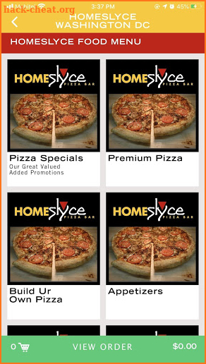 HomeSlyce Pizza screenshot
