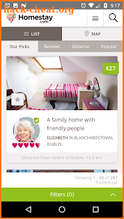 Homestay.com screenshot