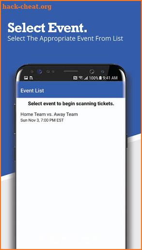 HomeTownTix Ticket Scanner screenshot