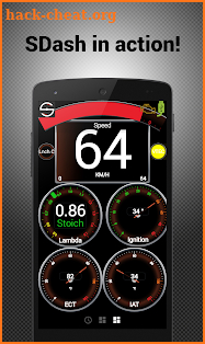 Hondata s300 dash logger-SDash screenshot