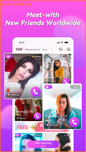 Honeycam Pro-Live Video Chat screenshot