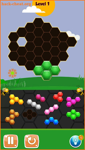 Honeycomb Shape Blox Puzzle screenshot